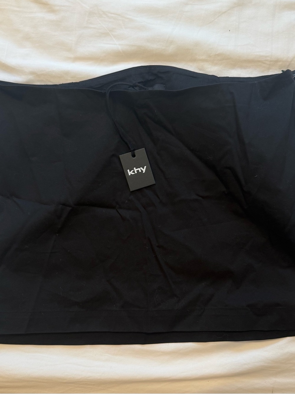 Khy Poplin Micro Mini Skirt - Black NWT